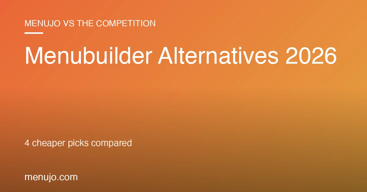 Menubuilder Alternatives 2026: 4 Cheaper Picks Compared
