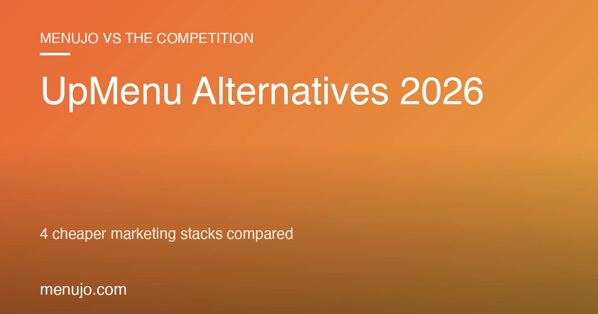 UpMenu Alternatives 2026: 4 Cheaper Marketing Stacks